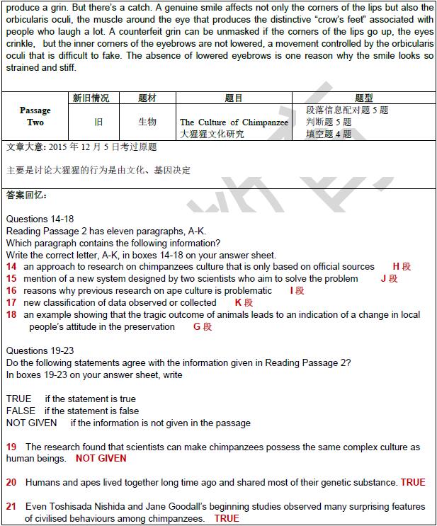 2020年12月19日雅思阅读机经