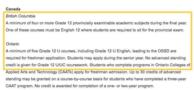 OSSD申请美国大学：名校申请，强势突围； 40位之后，免SAT