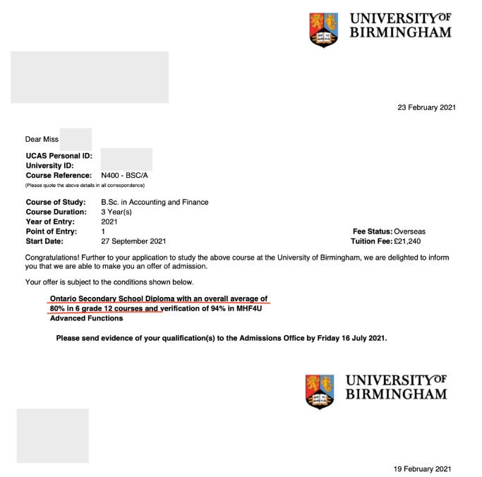OSSD国际课程成绩能申请伯明翰大学吗？申请成功率倍增！