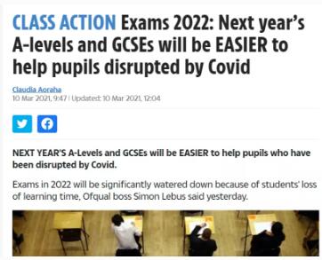 2022年ALevel考试会降低难度吗？