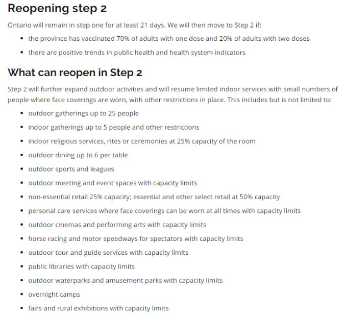 加拿大留学：安省宣布提前解封：重开商店、餐馆酒吧！放宽11项活动！