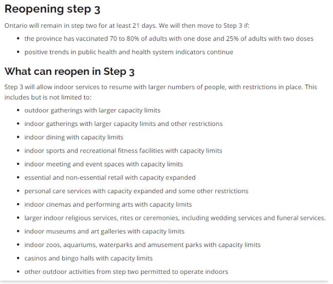 加拿大留学：安省宣布提前解封：重开商店、餐馆酒吧！放宽11项活动！