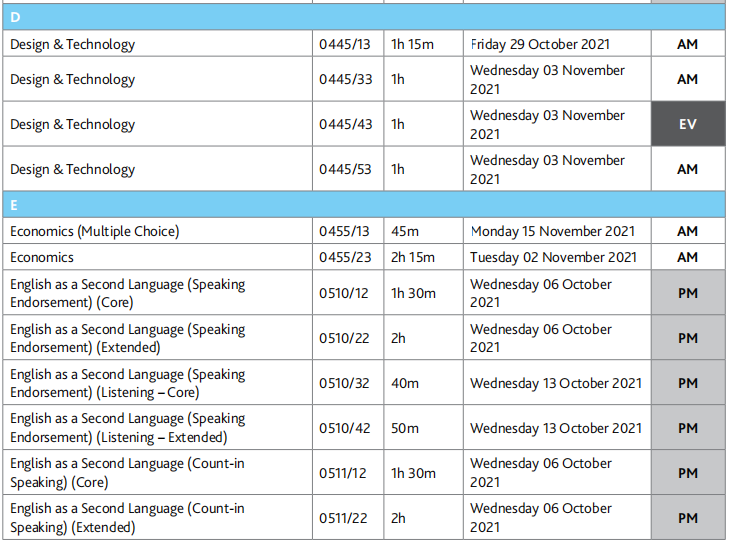 关注，2021年10/11月CAIE IGCSE&ALevel和牛津AQA IGCSE秋季大考时间表来了！