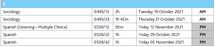 关注，2021年10/11月CAIE IGCSE&ALevel和牛津AQA IGCSE秋季大考时间表来了！