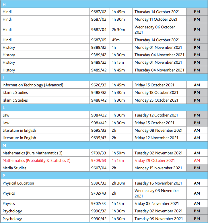 关注，2021年10/11月CAIE IGCSE&ALevel和牛津AQA IGCSE秋季大考时间表来了！