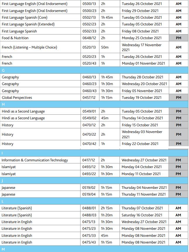 CAIE考试局公布了IGCSE和Alevel10-11月考试时间! CAIE考试局公布了IGCSE和Alevel10-11月考试时间!