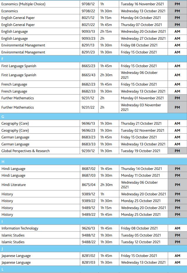 CAIE考试局公布了IGCSE和Alevel10-11月考试时间! CAIE考试局公布了IGCSE和Alevel10-11月考试时间!
