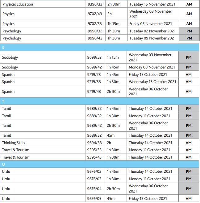 CAIE考试局公布了IGCSE和Alevel10-11月考试时间! CAIE考试局公布了IGCSE和Alevel10-11月考试时间!
