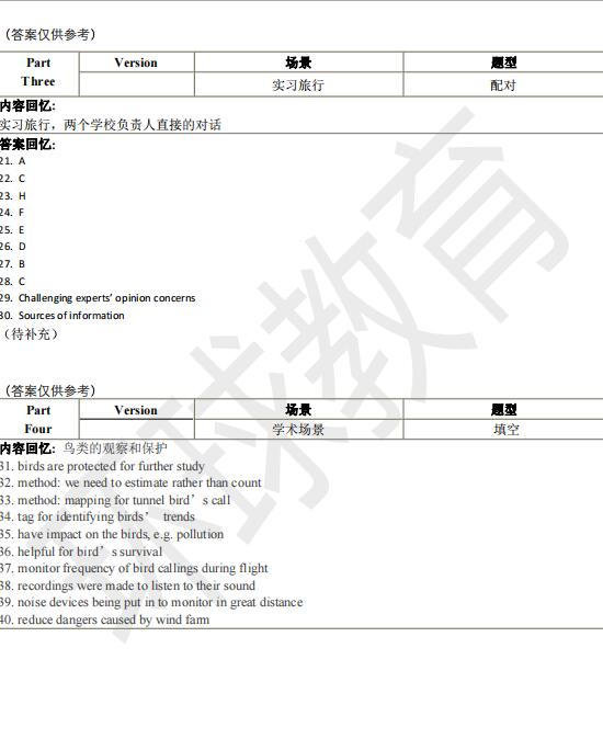 2021年9月11日雅思听力机经