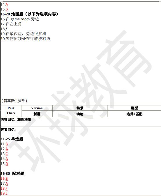 2022年3月19日雅思听力机经