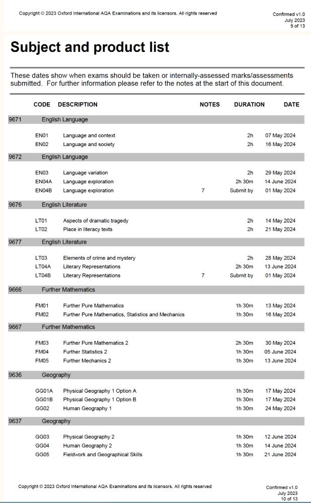 CAIE、Edexcel、AQA三大考试局2024上半年大考安排！
