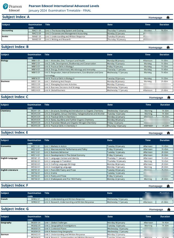 考试提醒：Edexcel 2024年1月ALevel(IAL)即将开考