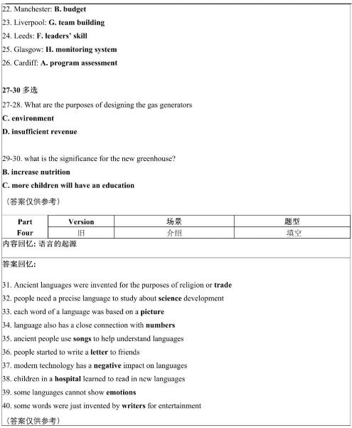 2023年3月25日雅思听力机经