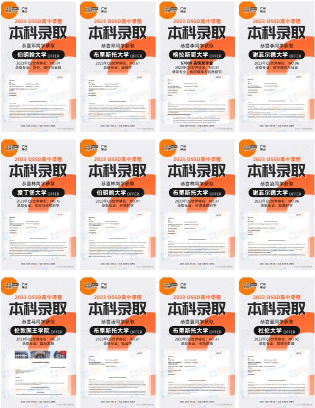 OSSD暴雷？我们用英加澳几十封名校OFFER雨击退谣言！