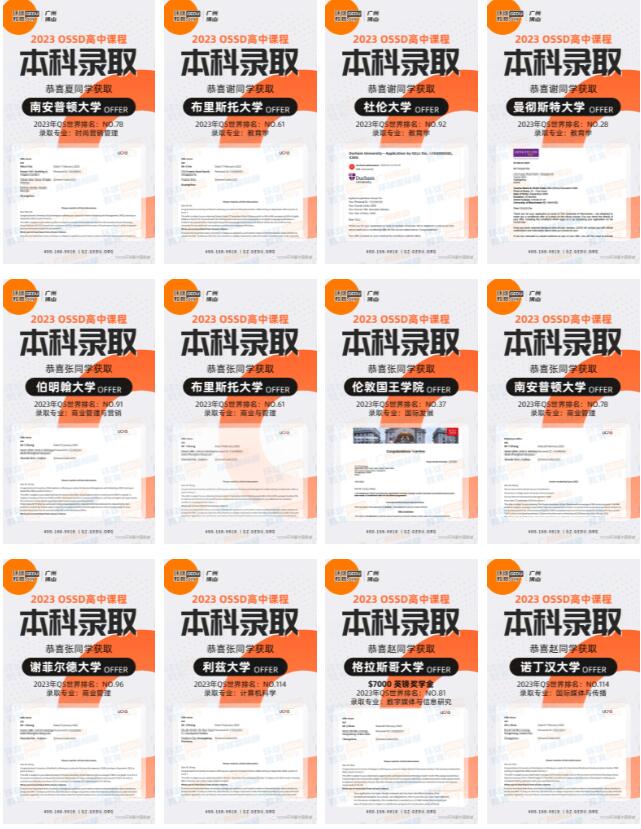 OSSD暴雷？我们用英加澳几十封名校OFFER雨击退谣言！