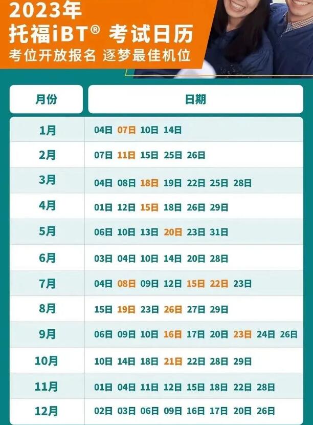 2023年托福考试时间公布！今日起可报名！托福课程重磅推荐！