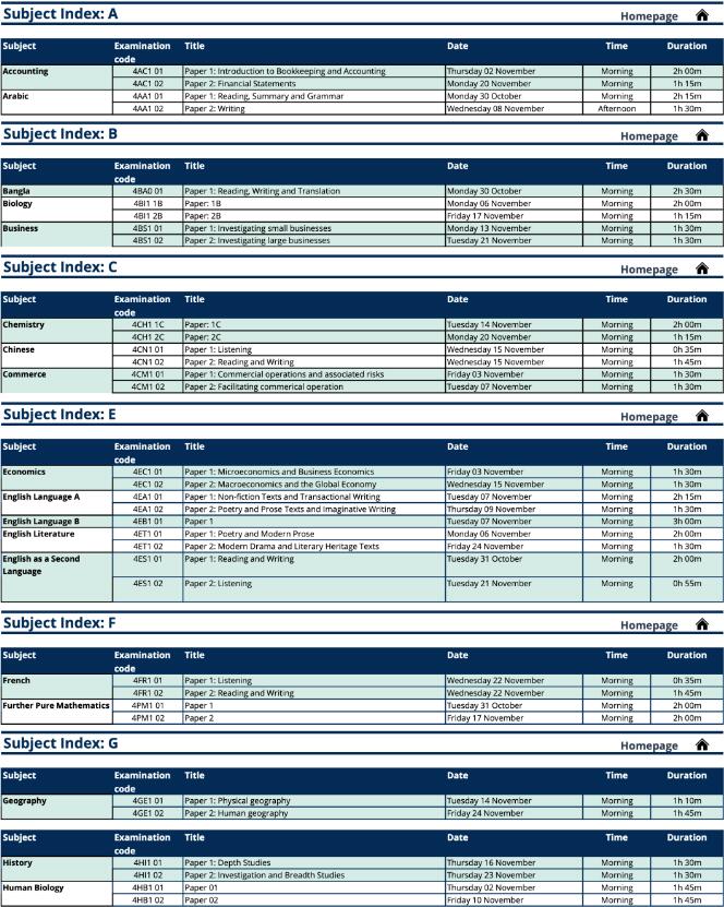 2023年A-Level爱德思、CAIE、AQA三大考试局秋季考试时间安排出炉！