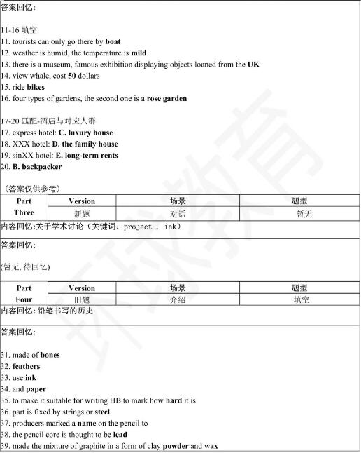 2023年5月20日雅思听力机经