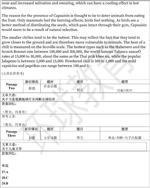 2023年8月19日雅思阅读机经