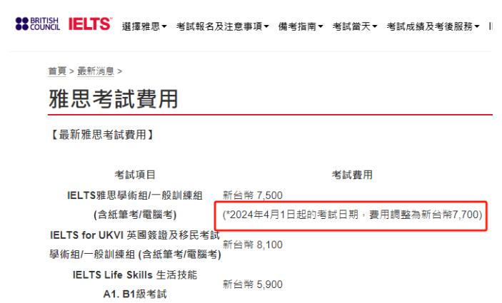 重磅！雅思考试官宣涨价，4月1日起实施！