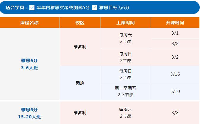 太全面了！广州环球雅思春季班课表上新！黄金学位，高分由你定义！