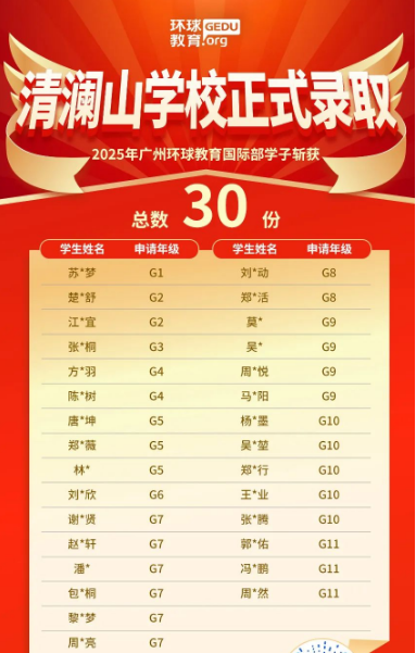 广州环球教育学员获暨大港澳、清澜山学校正式录取！好评不断！