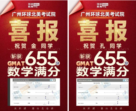 祝贺！广州环球教育GRE/GMAT学员高分喜报！数学满分成绩亮眼，研究生留学申请“救星”！
