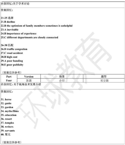 2023年7月29日雅思听力机经