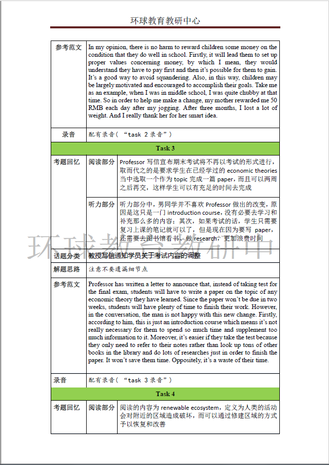 2016年5月29日托福考试听说读写全科回忆