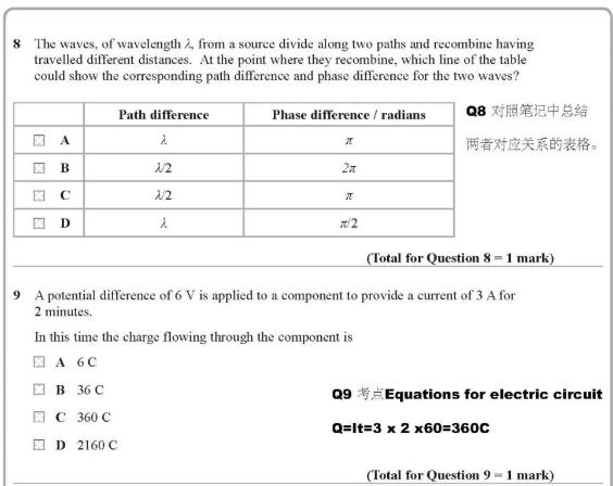 alevel物理真题解析豪横版