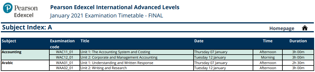 IAL&IGCSE | 爱德思2021年1月各科考试时间汇总！