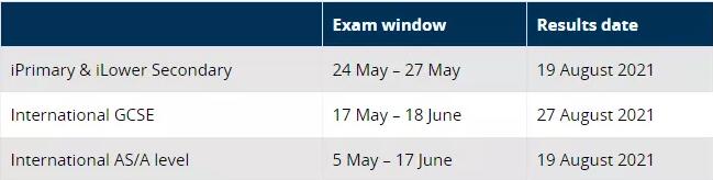 爱德思2021夏季 IGCSE&IAL各科考试调整和考试时间表出炉！