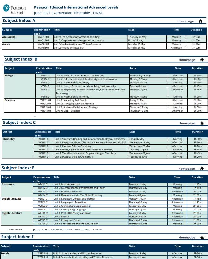 爱德思2021夏季 IGCSE&IAL各科考试调整和考试时间表出炉！