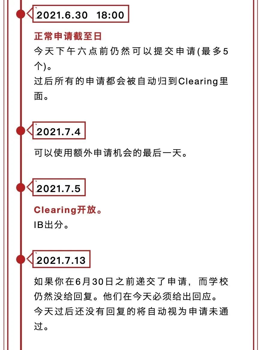 2021年UCAS申请时间轴