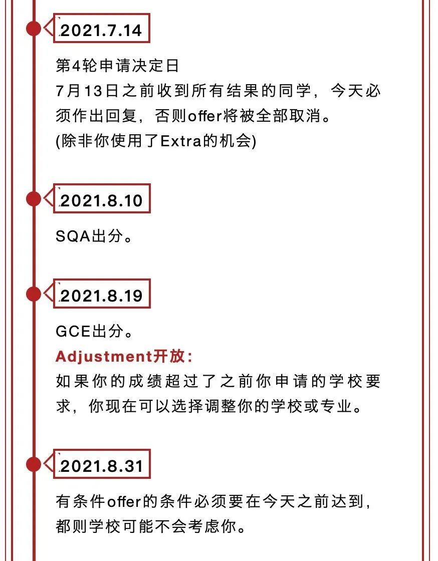 2021年UCAS申请时间轴