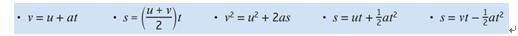 A-level物理运动学公式的运用技巧