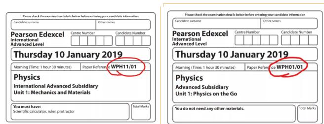 EDEXCEL 物理U1新旧大纲对比 (内含各单元刷题建议)！