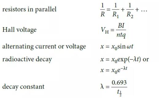 Edexcel|秋考在即，ALevel物理刷题必备数学、物理公式、常数、常用单位换算