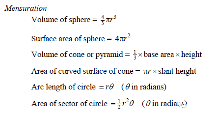 CAIE剑桥考试局ALevel数学和进阶数学必须掌握的公式汇总