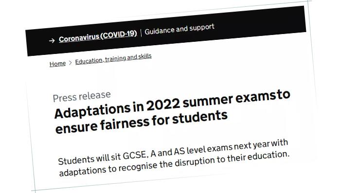 官方公布2022年GCSE/Alevel夏季大考调整内容！