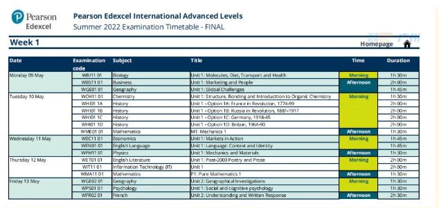 2022年05/06月国际三大体系Alevel/IBDP/AP夏季考试时间表来了！