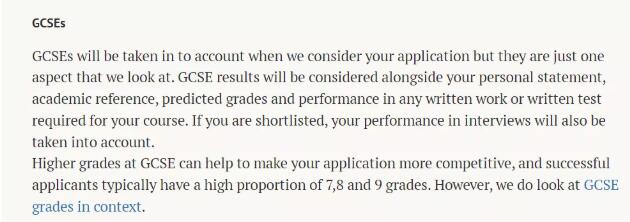 没有GCSE成绩也能拿到G5 offer么？