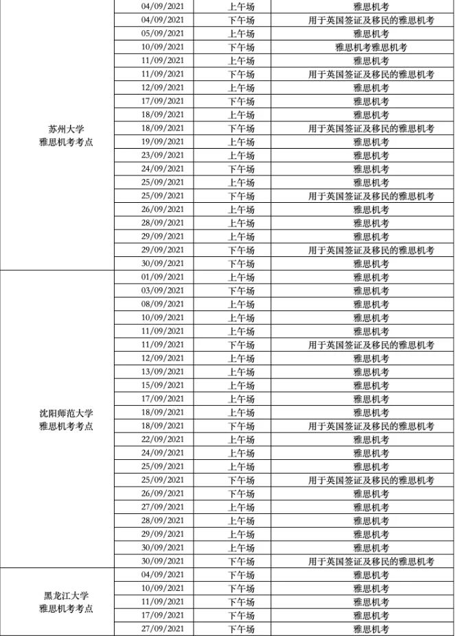 今天！江苏、东北、河南多城取消10月雅思考试！