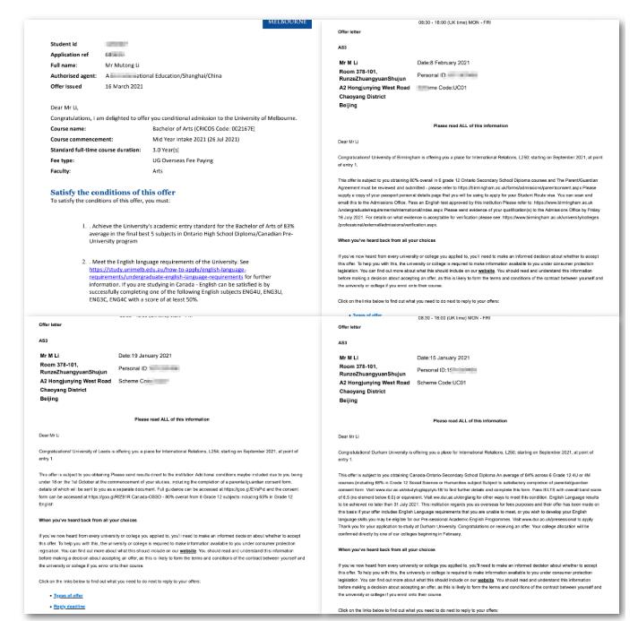 香港转学环球OSSD，成功斩获多个世界百强高校国际关系专业offer！