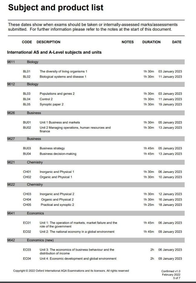 A-Level爱德思和牛津AQA公布1月考试时间！最后冲刺，全A*收官！