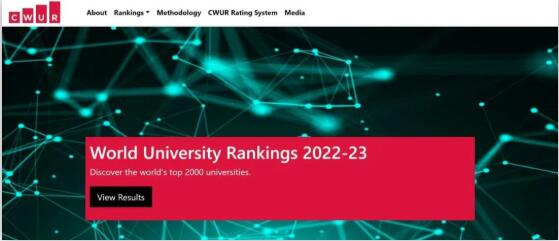 2022-2023 CWUR世界大学排名公布！美国英国高校霸榜前十！