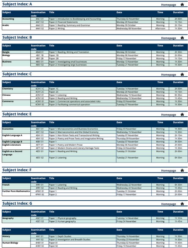 汇总！2023年IGCSE/A-Level秋季大考报名&考试时间表！