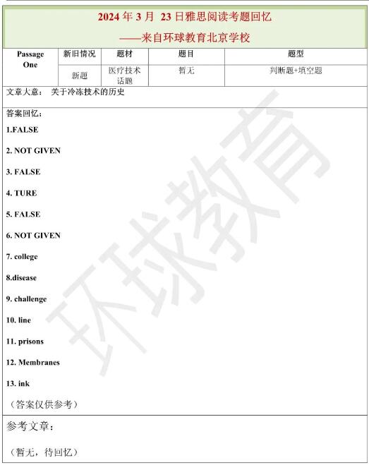 2024年2月23日雅思阅读机经