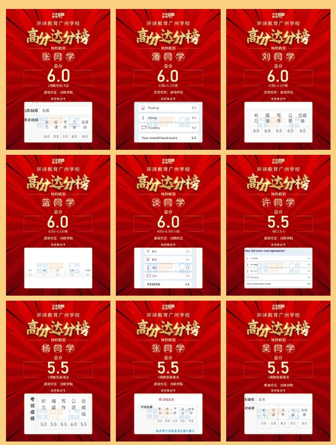 广州环球雅思封闭学院有何屠鸭魔力？学员出分捷报频传
