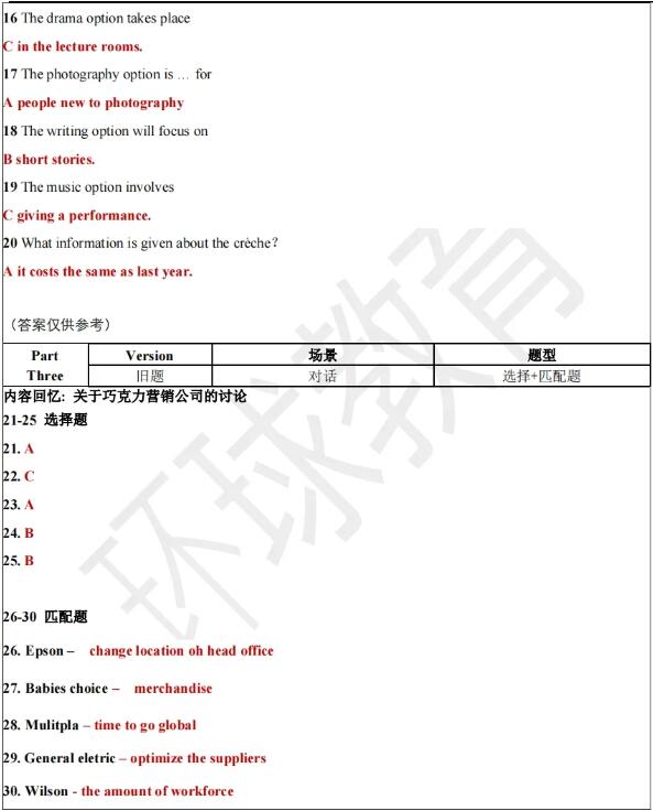 2024年8月3日雅思听力机经